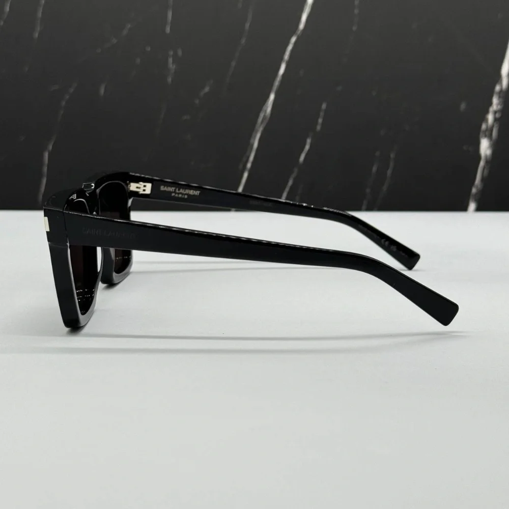 NEW SL610 001 SAINT LAURENT BLACK SQUARE SL 610 001 UNISEX SUNGLASSES